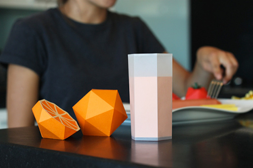 Paper Breakfast Food