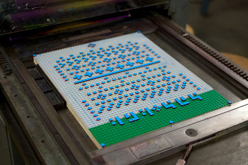 Lego Letterpress Prints