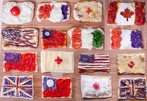 Flag Pizzas