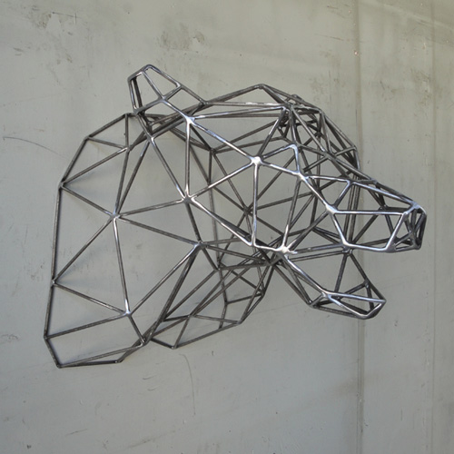 Steel Bear Head Sculpture by Wyatt Ellison wyatt_ellison_bear-4.jpg